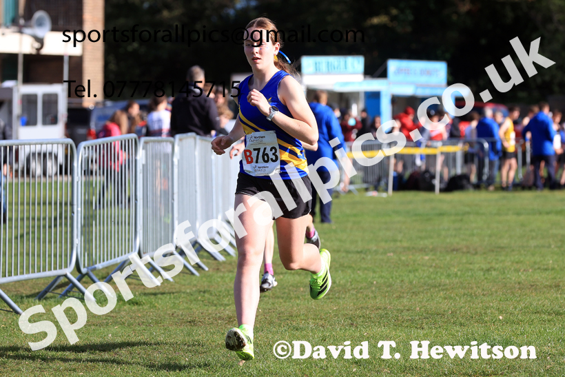 Womens Under-18s 2026 Northern Cross Country Relays, Graves Park, Sheffield. Photo: David T. Hewitson/Sports for All Pics